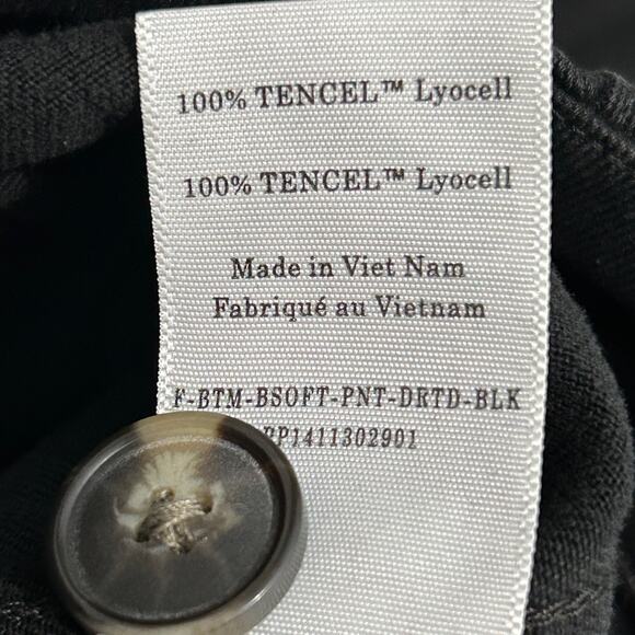 New Everlane The Tencel Utility Pant Tapered Leg Black Women's 6 NWT Patchwork - Picture 12 of 13